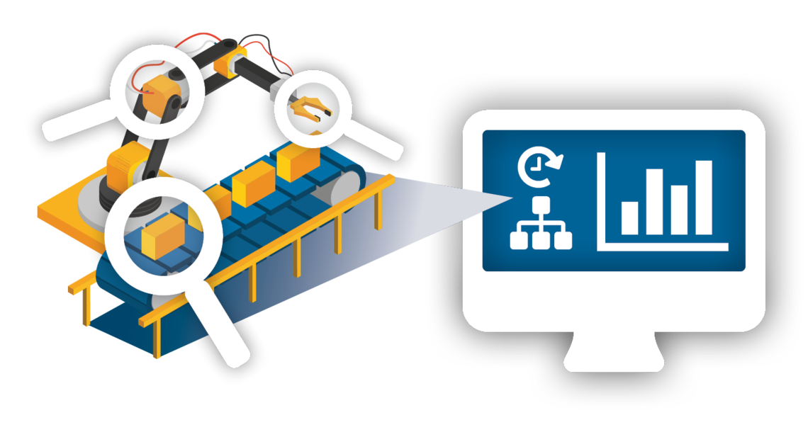 [Translate to English:] IIot Industrie 4.0 Produktionsleistung analysieren